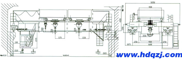 QE型100+63/20噸電動(dòng)雙梁、雙小車吊鉤橋式起重機(jī)