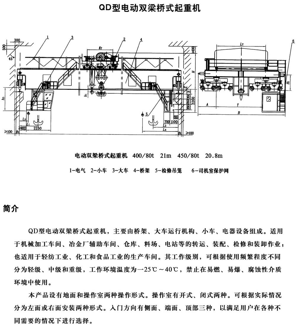 QD型通用橋式起重機(jī) QD型通用橋式起重機(jī)