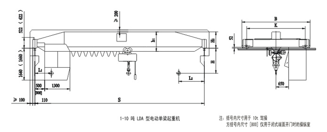 LDA型電動(dòng)單梁起重機(jī) LDA型電動(dòng)單梁起重機(jī)
