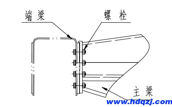 起重機(jī)主梁和端梁連接 起重機(jī)主梁和端梁連接