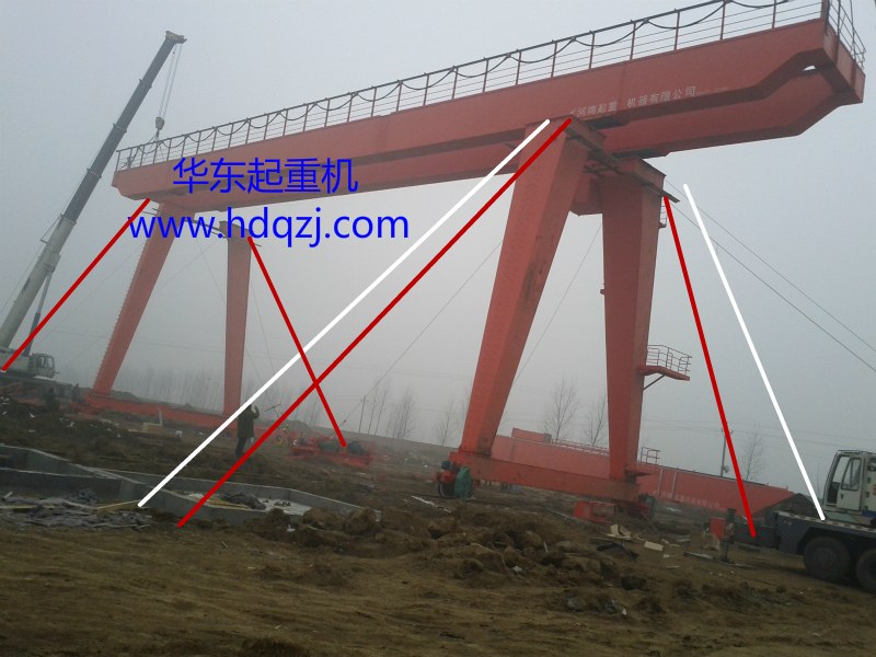 門(mén)式起重機(jī)纜風(fēng)繩固定方式