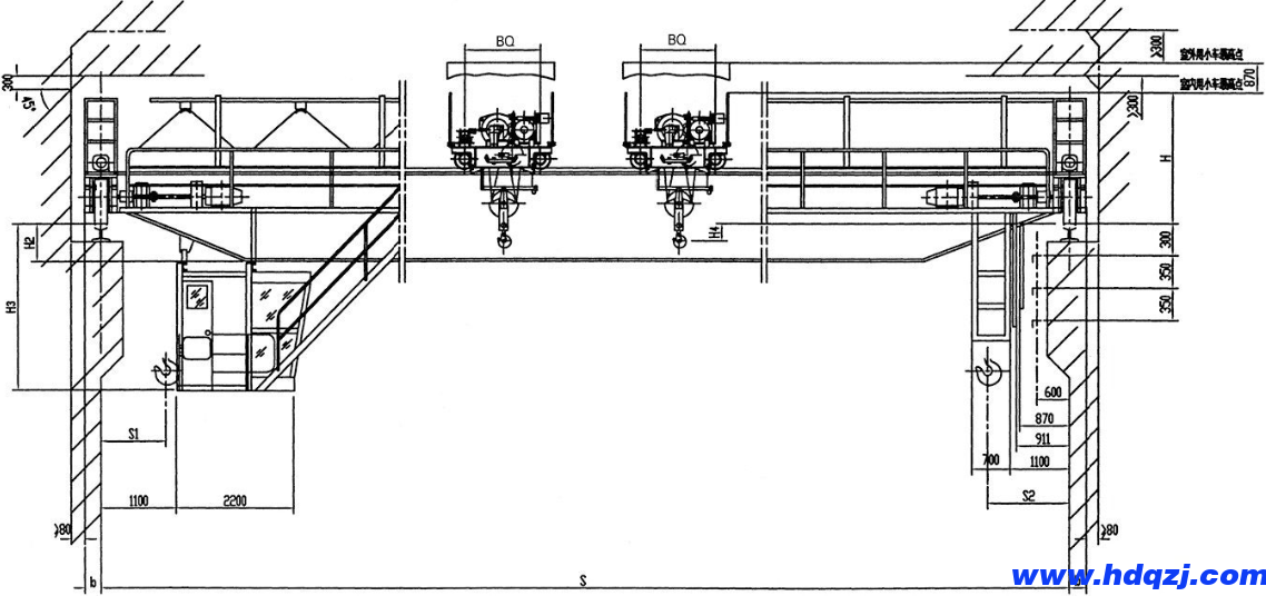 QE型雙梁橋式起重機(jī) QE型雙梁橋式起重機(jī)